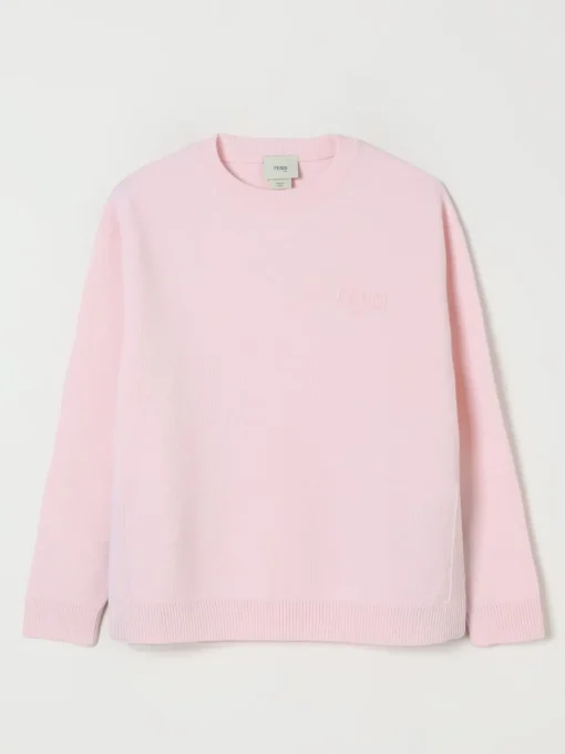 Maglia in lana vergine con bande FF Fendi