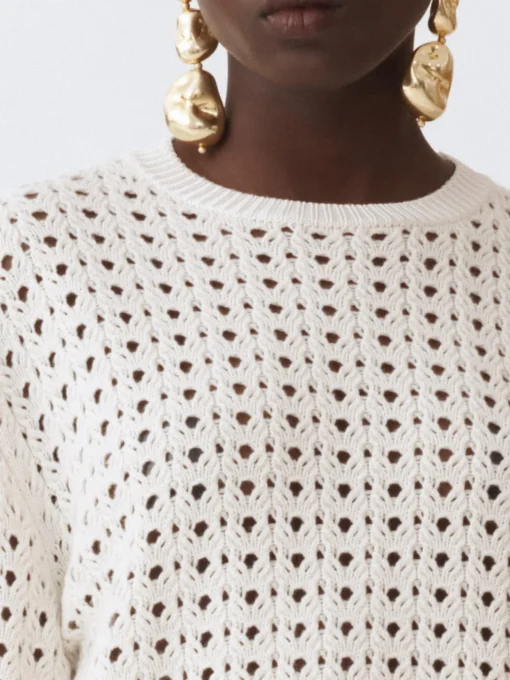 Maglia traforata in misto cashmere Fabiana Filippi