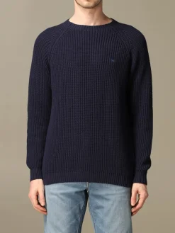 Maglia XC a coste inglese con logo ricamato