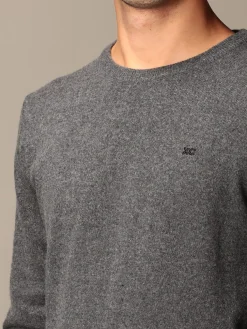 Maglia XC in eco cashmere basic con logo