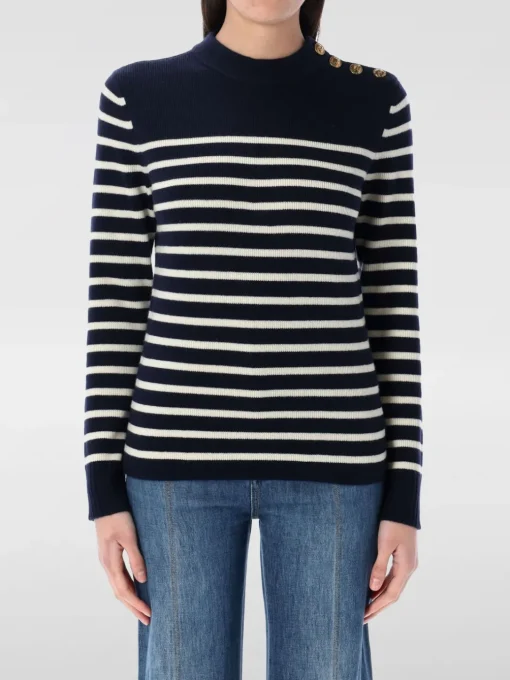 Maglione Chloé in lana e cashmere a righe