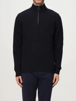 Maglione in lana con toppe Barbour