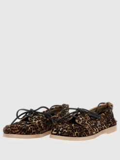 Mocassino da barca Golden Goose in cavallino animalier
