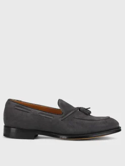 Mocassino Doucal's in camoscio con nappe