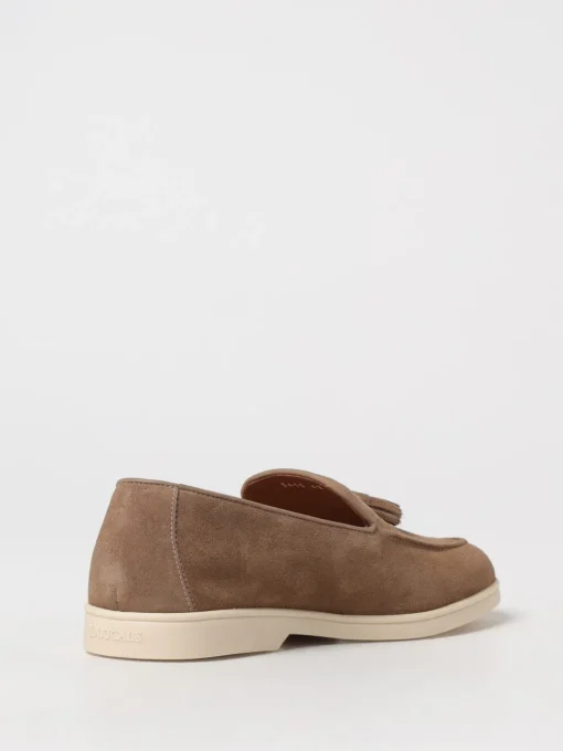 Mocassino Doucal's in camoscio con nappe