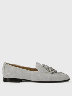 Mocassino Doucal's in camoscio con nappe