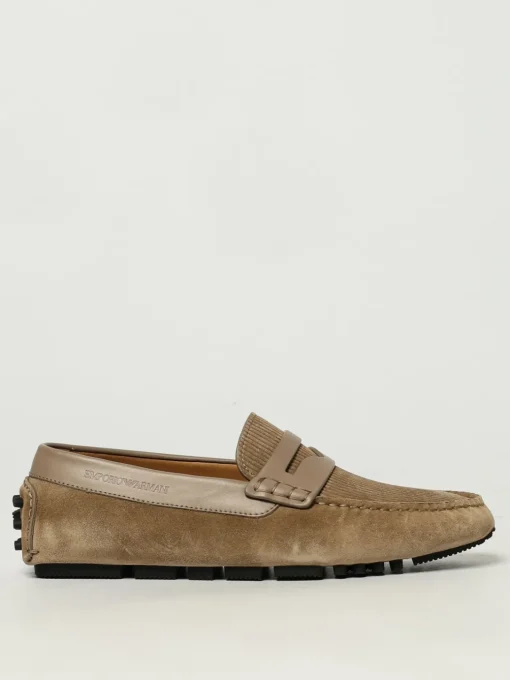 Mocassino Emporio Armani in camoscio