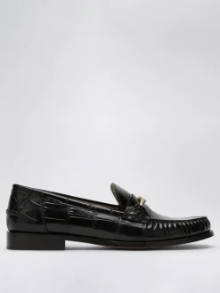 Mocassino Ferragamo in pelle stampa cocco