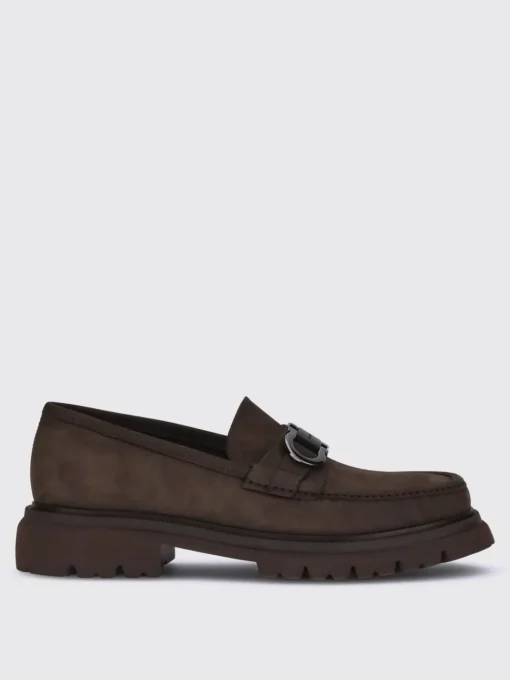Mocassino Gancini Ferragamo in camoscio