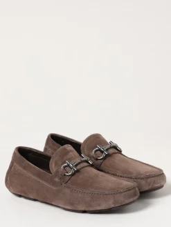 Mocassino Gancini Ferragamo in camoscio