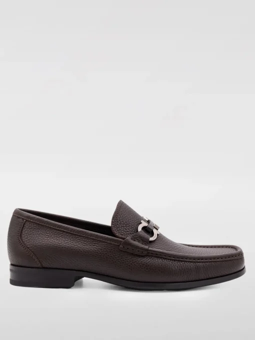 Mocassino Gancini Ferragamo in pelle a grana