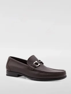 Mocassino Gancini Ferragamo in pelle a grana