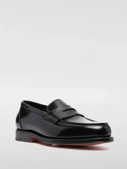 Mocassino Santoni in pelle spazzolata
