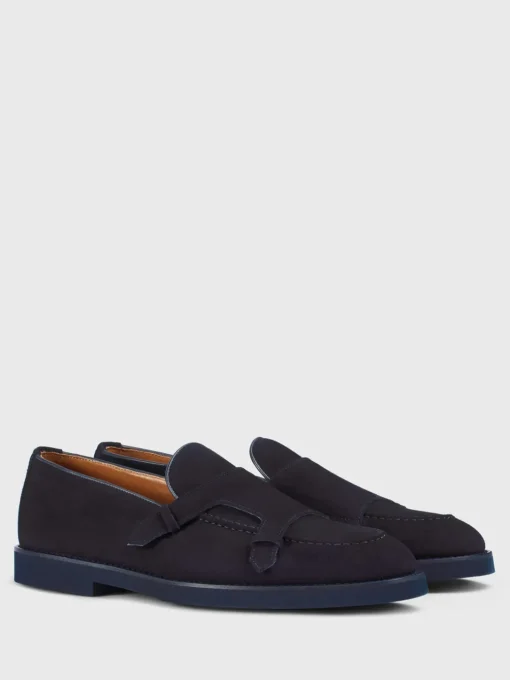 Monk Strap Doucal's in camoscio