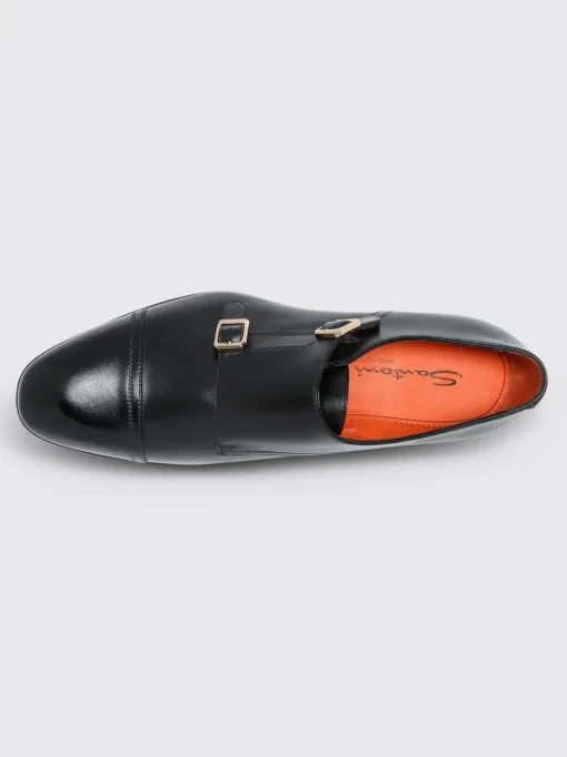 Monk Strap Santoni in pelle