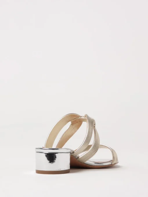Mules Aquazzura in pelle laminata