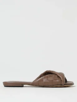 Mules Flat Blink Bottega Veneta in pelle intrecciata