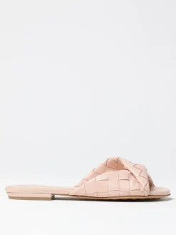 Mules Flat Blink Bottega Veneta in pelle intrecciata