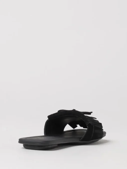 Mules Hogan in camoscio con frange
