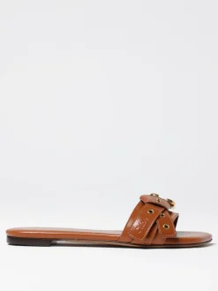 Mules Mae Chloè in pelle con occhielli