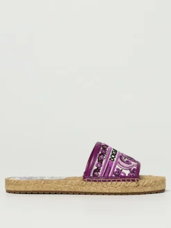Mules Maiolica Dolce & Gabbana in cotone ricamato