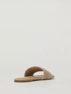 Mules Positano Casadei in rafia con intreccio traforato