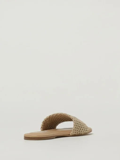 Mules Positano Casadei in rafia con intreccio traforato