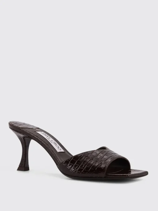 Mules Skye Jimmy Choo in pelle stampa cocco