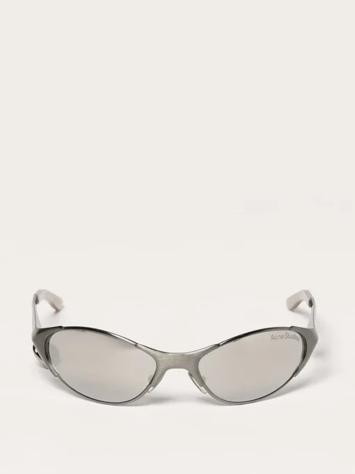 Occhiali da sole Acne Studios in acciaio con charm cuore