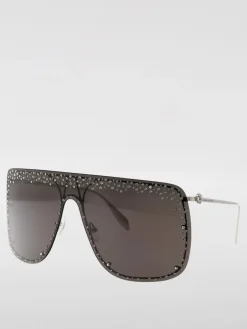 Occhiali da sole AM0313S McQueen in metallo con strass