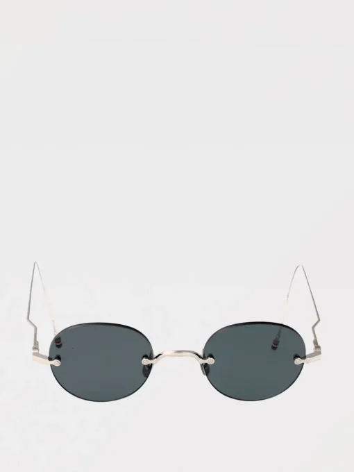 Occhiali da sole Thom Browne in metallo placcato oro 12k