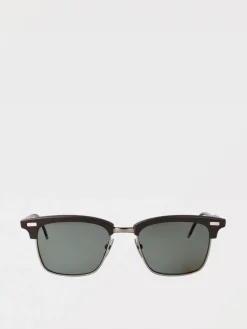 Occhiali da sole Thom Browne in metallo placcato oro 18k