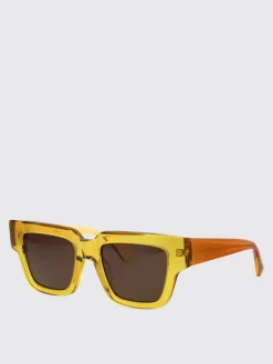 Occhiali da sole Tri-Fold Square Bottega Veneta in metallo ed acetato