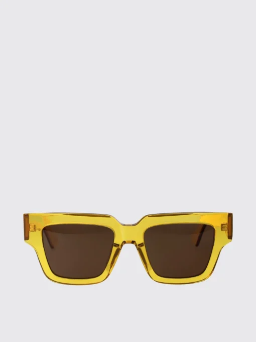 Occhiali da sole Tri-Fold Square Bottega Veneta in metallo ed acetato