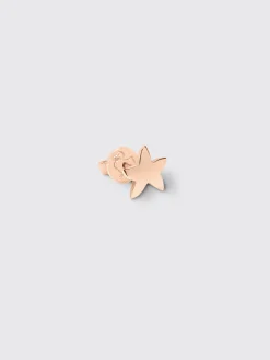 Orecchino stellina singolo Dodo in oro rosa 9 kt