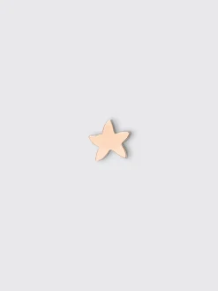 Orecchino stellina singolo Dodo in oro rosa 9 kt