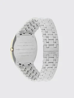 Orologio 25H Gucci in acciaio con placcatura in oro 18k