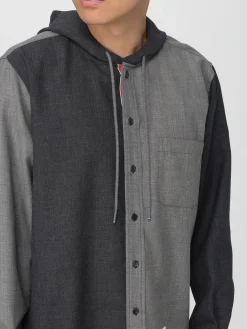 Overshirt con cappuccio Thom Browne in lana