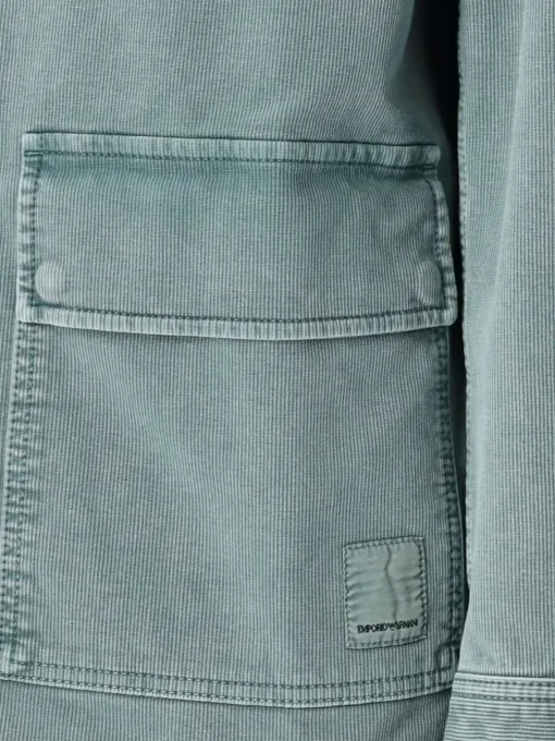 Overshirt Emporio Armani in cotone stretch