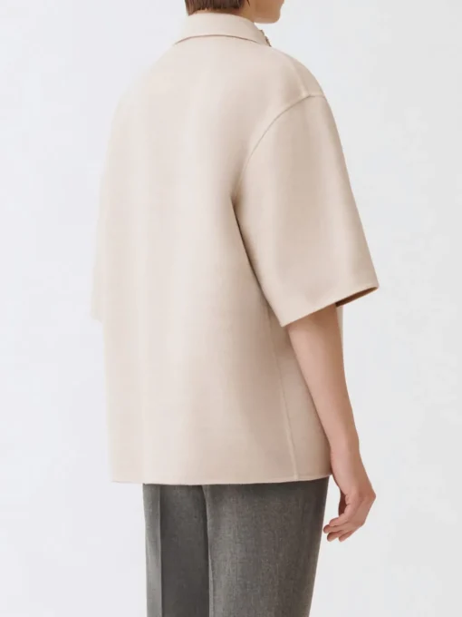 Overshirt Fabiana Filippi in lana vergine con applicazioni