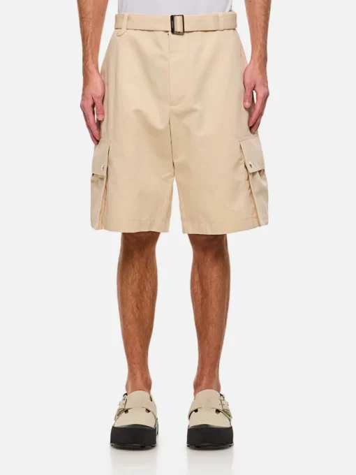 Pantaloncino cargo Jacquemus in misto cotone e lino