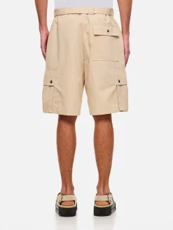 Pantaloncino cargo Jacquemus in misto cotone e lino