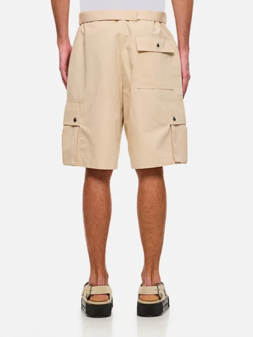 Pantaloncino cargo Jacquemus in misto cotone e lino