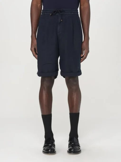 Pantaloncino con coulisse Brunello Cucinelli in lino