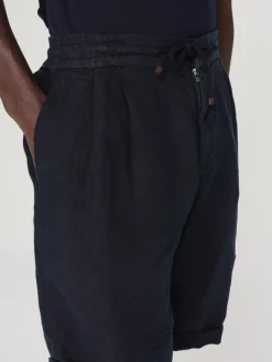 Pantaloncino con coulisse Brunello Cucinelli in lino