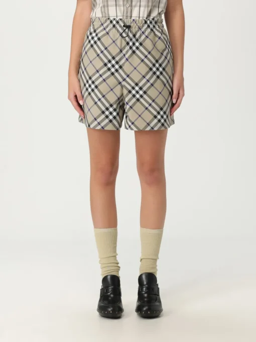 Pantaloncino con coulisse check Burberry