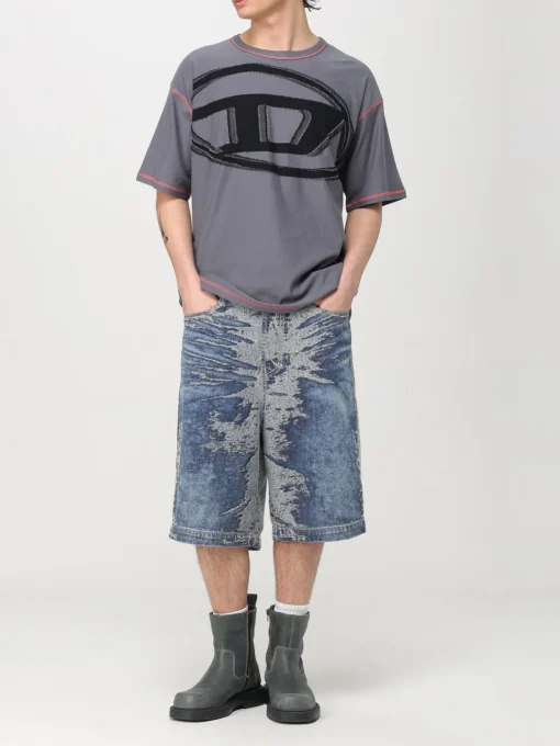 Pantaloncino Diesel in denim effetto used
