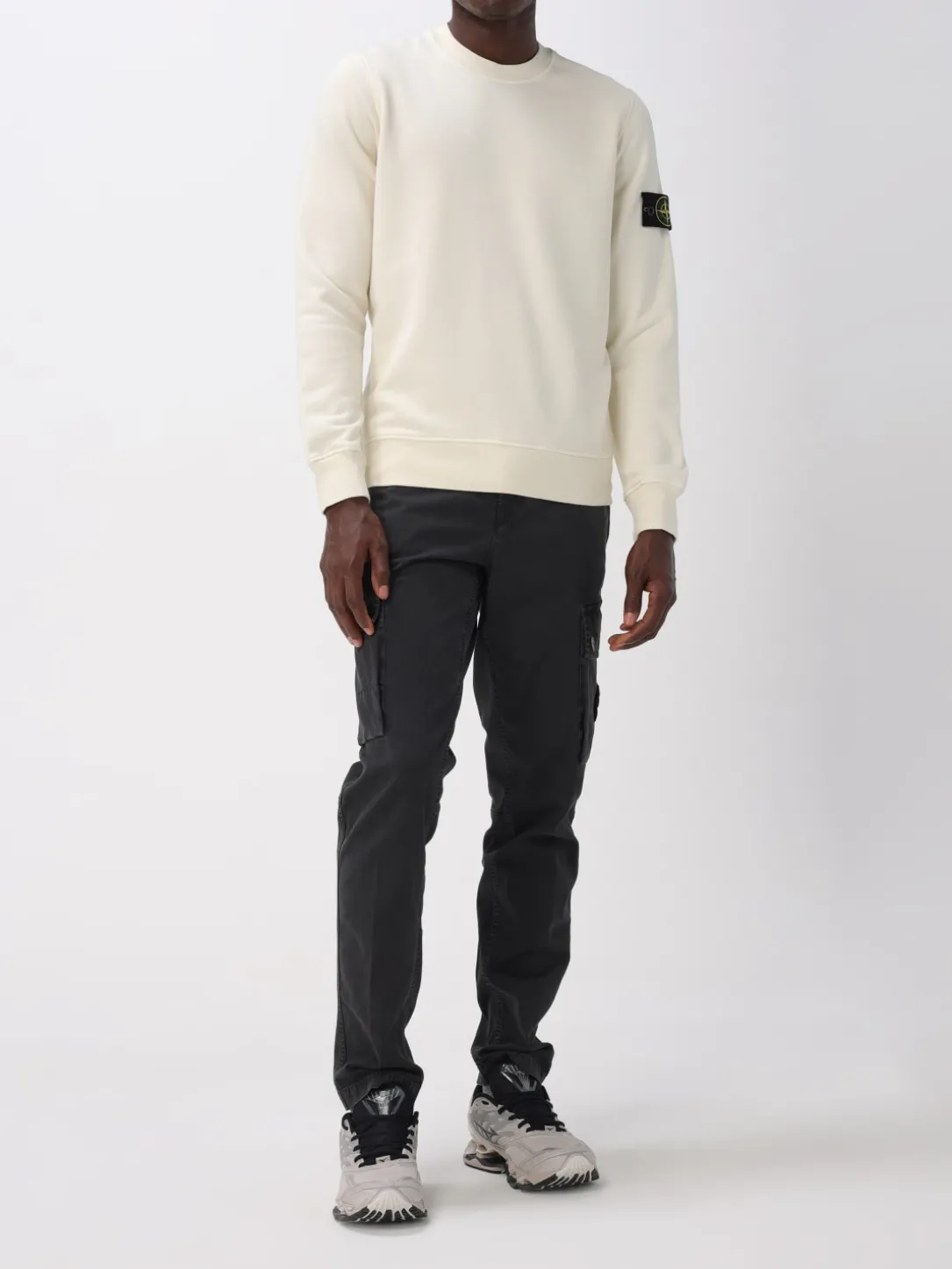 Pantalone cargo Stone Island in cotone stretch