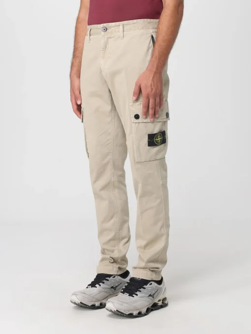 Pantalone cargo Stone Island in cotone stretch