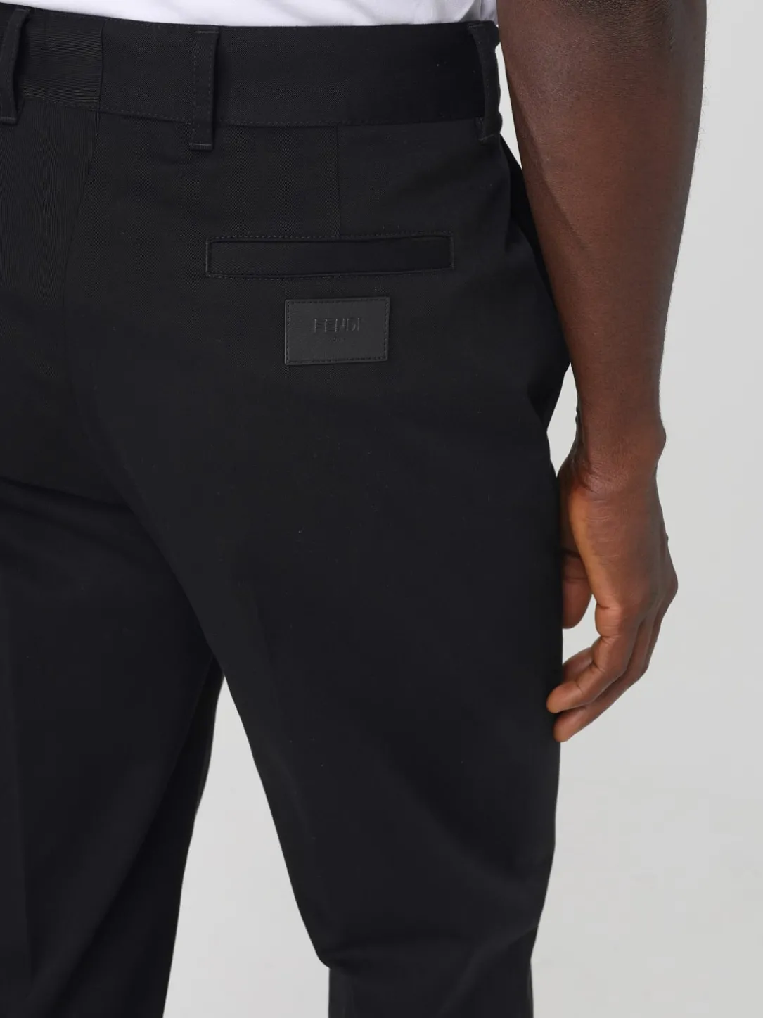 Pantalone chino Fendi in cotone stretch